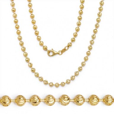 14k Yellow Gold Ball Chain Necklace 16.0 Inch Long (15.5 Grams) by RG&D